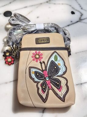 Chala Butterfly Cell Phone Crossbody Purse NWT